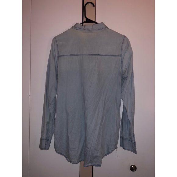 JAPNA Chambray Denim Button Up - Picture 2 of 2